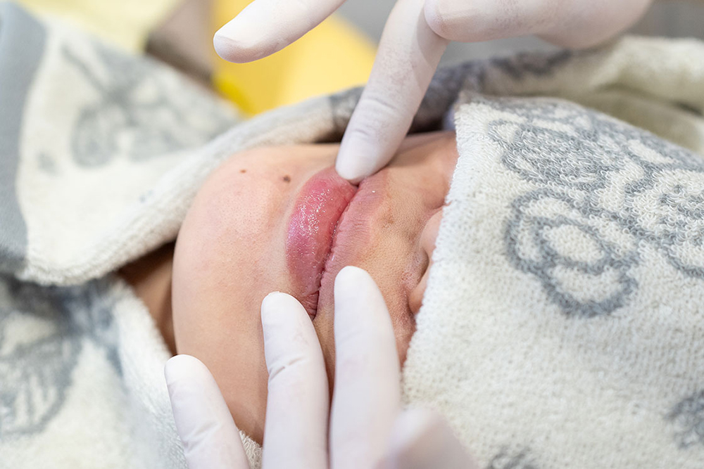 乾燥防止のリップクリーム